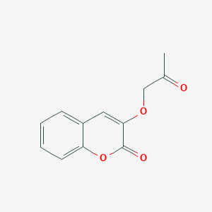 molecular formula C12H10O4 B12558798 3-(2-Oxopropoxy)-2H-1-benzopyran-2-one CAS No. 144691-29-2