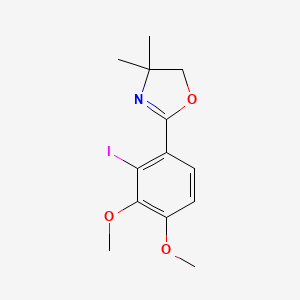 2-(2-Iodo-3,4-dimethoxyphenyl)-4,4-dimethyl-4,5-dihydro-1,3-oxazole