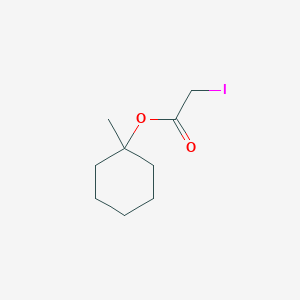 molecular formula C9H15IO2 B12558813 1-Methylcyclohexyl iodoacetate CAS No. 184699-20-5