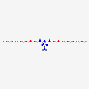 N~2~,N~4~-Bis[3-(dodecyloxy)propyl]-1,3,5-triazine-2,4,6-triamine