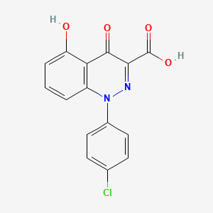 1-(4-Chlorophenyl)-5-hydroxy-4-oxo-1,4-dihydrocinnoline-3-carboxylic acid