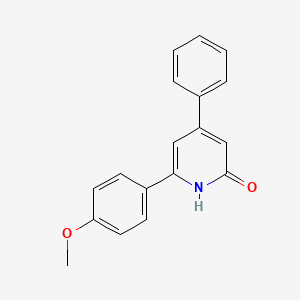 2(1H)-Pyridinone, 6-(4-methoxyphenyl)-4-phenyl-