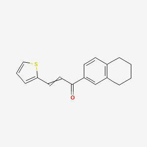 1-(5,6,7,8-Tetrahydronaphthalen-2-yl)-3-(thiophen-2-yl)prop-2-en-1-one