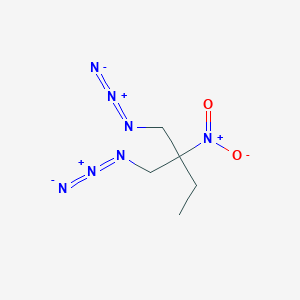 molecular formula C5H9N7O2 B12558911 1-Azido-2-(azidomethyl)-2-nitrobutane CAS No. 185118-93-8