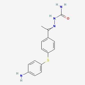 2-(1-{4-[(4-Aminophenyl)sulfanyl]phenyl}ethylidene)hydrazine-1-carboxamide