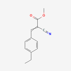 molecular formula C13H13NO2 B12558945 2-Propenoic acid, 2-cyano-3-(4-ethylphenyl)-, methyl ester CAS No. 189197-39-5