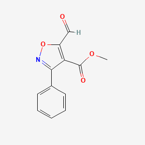 Methyl 5-formyl-3-phenyl-1,2-oxazole-4-carboxylate