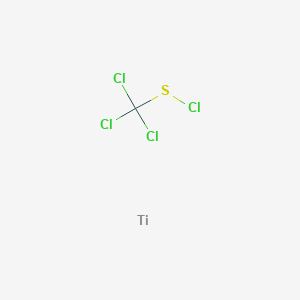 molecular formula CCl4STi B12559010 Titanium--trichloro(chlorosulfanyl)methane (1/1) CAS No. 192721-30-5