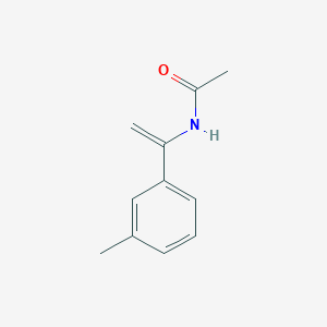 molecular formula C11H13NO B12559061 N-[1-(3-Methylphenyl)ethenyl]acetamide CAS No. 177750-16-2