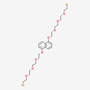 molecular formula C26H38Br2O8 B12559077 1,5-Bis(2-{2-[2-(2-bromoethoxy)ethoxy]ethoxy}ethoxy)naphthalene CAS No. 174713-42-9