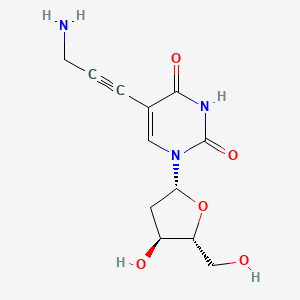 5-(3-aminoprop-1-ynyl)-1-[(2R,4S,5R)-4-hydroxy-5-(hydroxymethyl)oxolan-2-yl]pyrimidine-2,4-dione