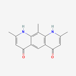 molecular formula C15H14N2O2 B12559174 2,8,10-Trimethylpyrido[3,2-g]quinoline-4,6(1H,9H)-dione CAS No. 182410-19-1