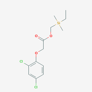 [Ethyl(dimethyl)silyl]methyl (2,4-dichlorophenoxy)acetate