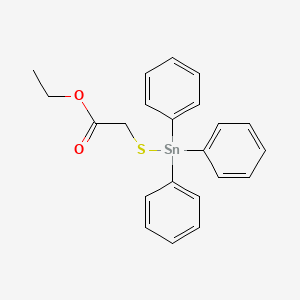 Ethyl [(triphenylstannyl)sulfanyl]acetate