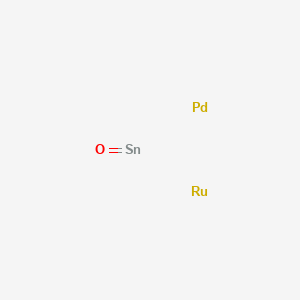 molecular formula OPdRuSn B12559208 Oxotin;palladium;ruthenium CAS No. 189286-91-7