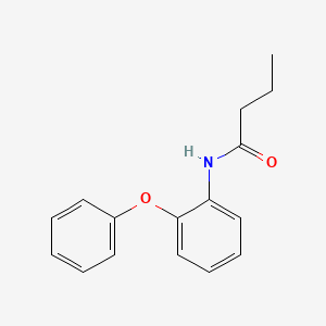 molecular formula C16H17NO2 B12559213 Butanamide, N-(2-phenoxyphenyl)- CAS No. 184677-65-4