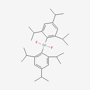 molecular formula C30H46F2Sn B12559221 Stannane, difluorobis[2,4,6-tris(1-methylethyl)phenyl]- CAS No. 142799-36-8