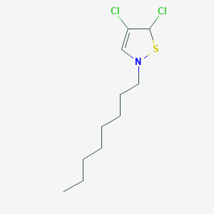 molecular formula C11H19Cl2NS B12559239 4,5-Dichloro-2-octyl-2,5-dihydro-1,2-thiazole CAS No. 161943-35-7