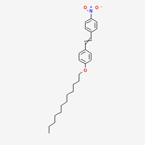 molecular formula C26H35NO3 B12559242 1-(Dodecyloxy)-4-[2-(4-nitrophenyl)ethenyl]benzene CAS No. 146583-34-8