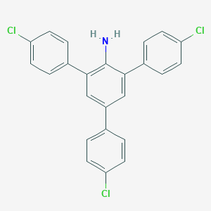 molecular formula C24H16Cl3N B12559258 2,4,6-tris(4-chlorophenyl)aniline CAS No. 163073-03-8