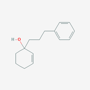 molecular formula C15H20O B12559274 2-Cyclohexen-1-ol, 1-(3-phenylpropyl)- CAS No. 144293-03-8