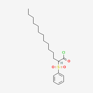 2-(Benzenesulfonyl)tetradecanoyl chloride