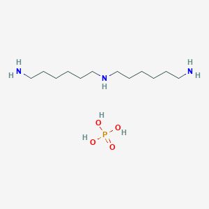 Phosphoric acid--N~1~-(6-aminohexyl)hexane-1,6-diamine (1/1)