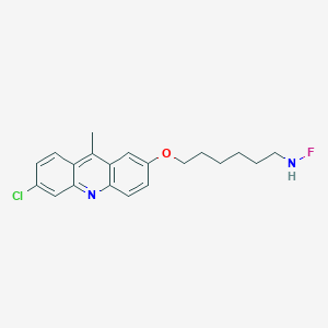 N-{6-[(6-Chloro-9-methylacridin-2-yl)oxy]hexyl}hypofluorous amide