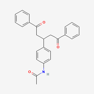 N-[4-(1,5-Dioxo-1,5-diphenylpentan-3-yl)phenyl]acetamide