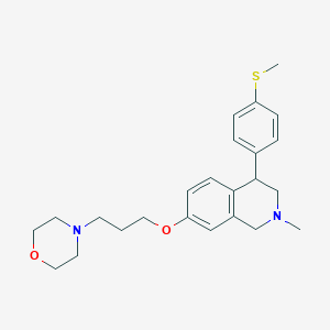 2-Methyl-4-(4-(methylthio)phenyl)-7-(3-morpholinopropoxy)-1,2,3,4-tetrahydroisoquinoline