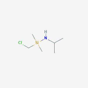 molecular formula C6H16ClNSi B12559310 1-(Chloromethyl)-1,1-dimethyl-N-(propan-2-yl)silanamine CAS No. 192764-86-6