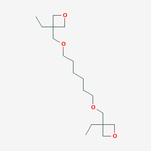 molecular formula C18H34O4 B12559324 3,3'-[Hexane-1,6-diylbis(oxymethylene)]bis(3-ethyloxetane) CAS No. 162366-56-5