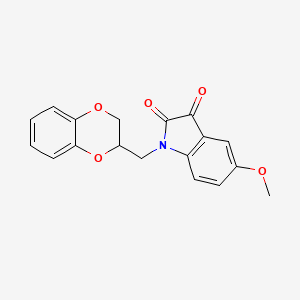 1-(2,3-Dihydro-1,4-benzodioxin-3-ylmethyl)-5-methoxy-isatin