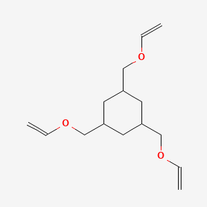 molecular formula C15H24O3 B12559367 1,3,5-Tris[(ethenyloxy)methyl]cyclohexane CAS No. 142276-48-0