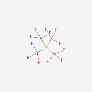 molecular formula C4F12Si B12559400 Silane, tetrakis(trifluoromethyl)- CAS No. 142628-73-7