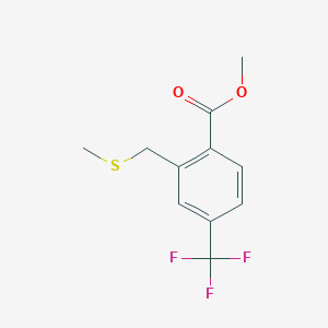 Benzoic acid, 2-[(methylthio)methyl]-4-(trifluoromethyl)-, methyl ester