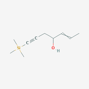 1-(Trimethylsilyl)hept-5-en-1-yn-4-ol