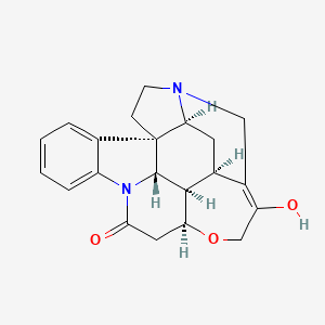 molecular formula C21H22N2O3 B1255944 (4aR,5aS,8aR,13aS,15aS,15bR)-3-hydroxy-4a,5,5a,7,8,13a,15,15a,15b,16-decahydro-2H-4,6-methanoindolo[3,2,1-ij]oxepino[2,3,4-de]pyrrolo[2,3-h]quinolin-14-one 