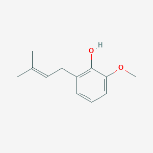 molecular formula C12H16O2 B1255945 2-Methoxy-6-(all-trans-polyprenyl)phenol 