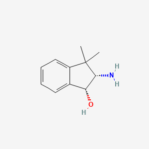 molecular formula C11H15NO B12559464 (1R,2S)-2-Amino-3,3-dimethyl-2,3-dihydro-1H-inden-1-ol CAS No. 172608-24-1