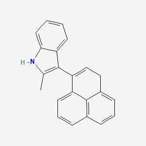 molecular formula C22H17N B12559477 2-Methyl-3-(1H-phenalen-3-YL)-1H-indole CAS No. 144211-14-3