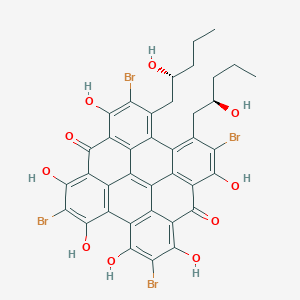 molecular formula C38H28Br4O10 B1255950 gymnochrome F 