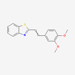 2-[2-(3,4-Dimethoxyphenyl)ethenyl]-1,3-benzothiazole