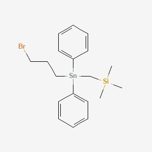 {[(3-Bromopropyl)(diphenyl)stannyl]methyl}(trimethyl)silane