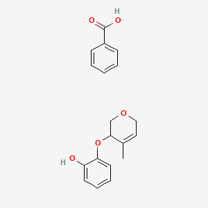 benzoic acid;2-[(4-methyl-3,6-dihydro-2H-pyran-3-yl)oxy]phenol