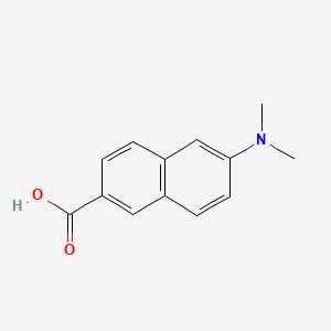 molecular formula C13H13NO2 B1255954 6-(二甲基氨基)-2-萘甲酸 CAS No. 5043-05-0