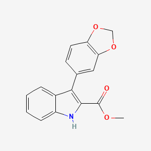 1H-Indole-2-carboxylic acid, 3-(1,3-benzodioxol-5-yl)-, methyl ester