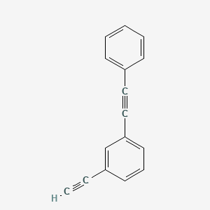 molecular formula C16H10 B12559542 Benzene, 1-ethynyl-3-(phenylethynyl)- CAS No. 147492-78-2