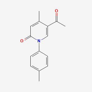 2(1H)-Pyridinone, 5-acetyl-4-methyl-1-(4-methylphenyl)-