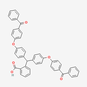 2-{Bis[4-(4-benzoylphenoxy)phenyl]methyl}benzoic acid